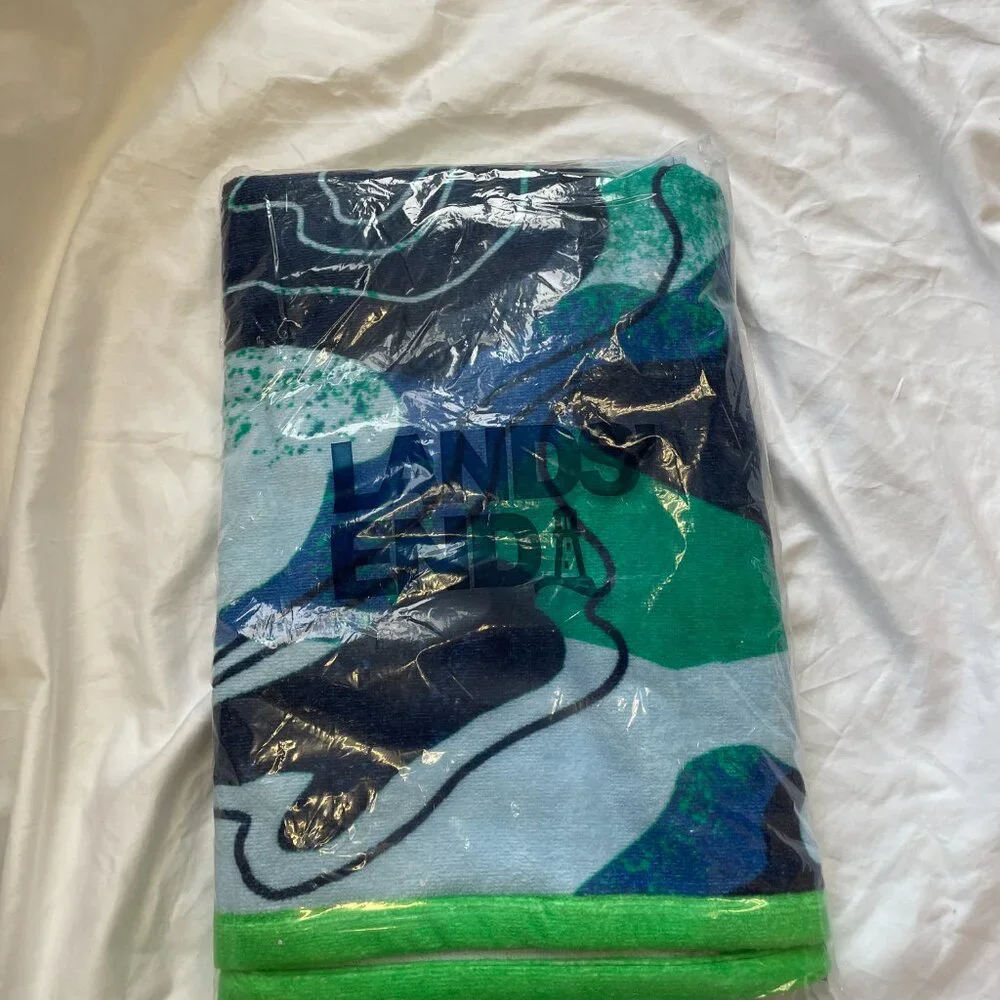 Lands' End Kids Printed Velour Beach Towel, NWT